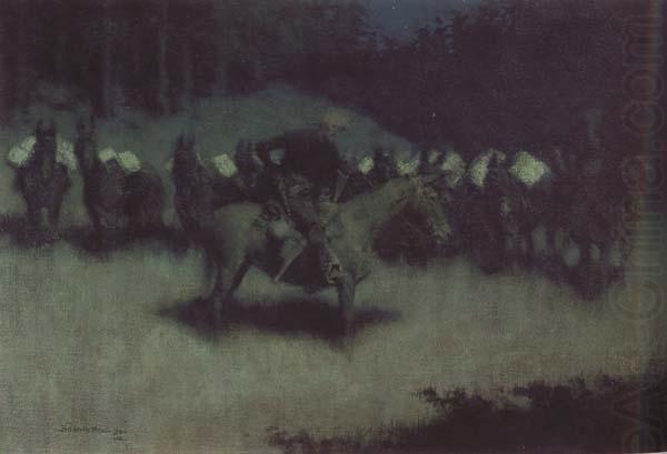 Frederic Remington Scare in a Pack Train (mk43) china oil painting image